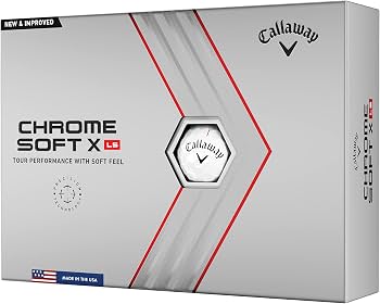 Amazon.com : Callaway 2022 Chrome Soft X LS Dozen Golf Balls White
